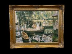 FRENCH ARTIST ENHANCED LIMITED EDITION LITHOGRAPH BY ARTIST PIERRE-AUGUSTE RENOIR (1841-1919)