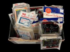 APPROX. 650 LATE 1980'S BASEBALL MLB SPORT CARDS, MOST IN SEALED PACKS APPORIMATELY 15 SEALED
