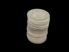 20 PRE-1905 U.S. MORGAN SILVER DOLLARS INCLUDING DATES FROM EARLY 1880'S - EARLY 1900'S