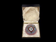 BACCARAT HANDMADE CRYSTAL MILLEFIORI ANIMAL PAPERWEIGHT, 1971 GRIDEL LIMITED EDITION