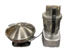 TWO CUISINART KITCHEN APPLIANCES INCLUDING CUISNART WOK AND 16 CUP FOOD PROCESSOR