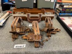 THREE ANTIQUE SMALL ANIMAL TRAPS