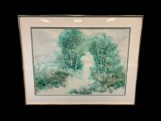 LOCAL SPARKS, NEVAVA LOCAL WATERCOLOR ON PAPER 