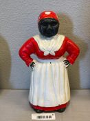 CIRCA 1950'S AUNT GEMIMA CAST IRON FIGURAL COIN STILL BANK