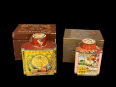 ANTIQUE AND VINTAGE JAPANESE TEA BOXES AND TIN CONTAINERS FROM YING MEE CO. AND TACK KEE CO.