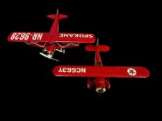 ERTL COLLECTIBLES DIE-CAST TEXACO BI-PLANE COIN BANKS