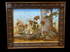 VIOLA WEST OREGON ARTIST ORIGINAL PAINTING ON CANVAS DATED 1982 WITH INF ON REVERSE