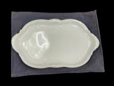 SANSSOUCI ROSENTHAL WHITE PORCELAIN TRINKEY DISH WITH DECORATIVE RIM SELB GERMANY