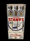 VINTAGE SHIPMAN MFG. CO 5 CENT AND 10 CENT STAMP VENDING / DISPENSING MACHINE