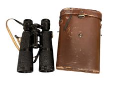 VINTAGE HENSOLDT WETZLAR DIALYT 7X42 BINOCULARS MADE IN GERMANY WITH ORIGINAL LEATHER CASE