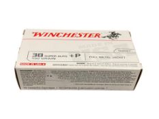 50 ROUNDS OF WINCHESTER .38 SUPER AUT +P 130 GRAIN