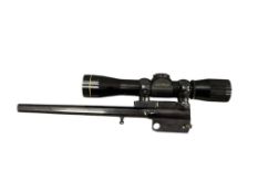 THOMPSON CENTER ARMS .218 BEE CAL. OCTAGON PISTOL BARREL WITH LEUPOLD M8-4X EXTENDED E.R. SCOPE