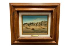 WILLIAM A MOORE (1936-2010) AMERICAN WEST LOCAL RENO, NEVADA ARTIST ORIGINAL OIL PAINTING ON CANVAS