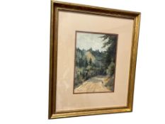 LORENZO PALMER LATIMER (1857-1941) GOLDHILL, CALIFORNIA ARTIST WATERCOLOR ON PAPER