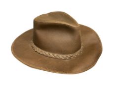 WILSONS BROWN LEATHER OUTBACK HAT SIZE MEDIUM