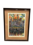 SARENA ROSENFELD (1940- ) ORIGINAL COLORED LITHOGRAPH ARTIST PROOF TITLED 