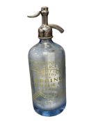 CIRCA 1920'S-1930'S L. GREENGLASS M.W. CO. SELTZER BOTTLE SPRING BREVERAGE CO CHICAGO ILL.