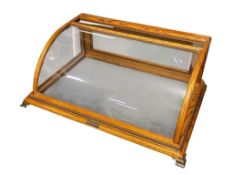 ANTIQUE OAK COUNTERTOP DISPLAY CABINET MFD BY J.W. WINCHESTER CO. OJAI, CALIFORNIA