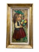 HAROLD STEPHENSON ALSO KNOWN AS ABRUZZI CALIFORNIA PAINTER ORIGINAL OIL ON BOARD PAINTING