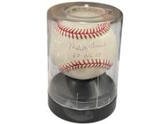 MIKE MCCORMICK (1938-2020) AMERICAN BASEBALL PITCHER AUTOGRAPHED BASEBALL