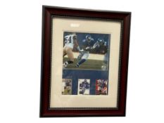 TIKI BARBER FORMER PROFESSIONAL FOOTBALL RUNNING BACK PHOTOGRAPH AND SPORT CARDS