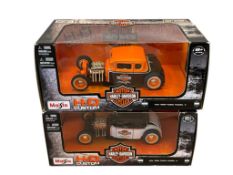 MAISTO HD CUSTOM 1:24 DIE-CAST HARLEY DAVIDSON MOTORCYCLES 1929 FORD MODEL A MODEL CARS
