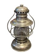THE ADAM & WESTLAKE ADLAKE CONDUCTORS / PRESENTATION RAILROAD LANTERN LATE 1800'S - EARLY 1900'S