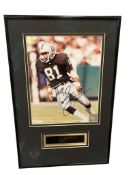 TIM BROWN AUTOGRAPHED PHOTOGRAPH FORMER PROFESSIONAL FOOTBALL PLAYER