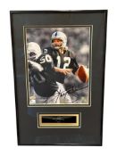KEN STABLER (1945-2015) AUTOGRAPHED PHOTOGRAPH FORMER PROFESSIONAL FOOTBALL PLAYER