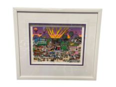 CHARLES FAZINO AMERICAN ARTIST LIMITED EDITION 3D POP-ART PRINT TITLED 