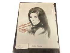 AUTOGRAPHED HOLLYWOOD BOBBIE GENTRY BLACK AND WHITE PHOTOGRAPH FROM COLLECTION OF WILLIAM BROWER