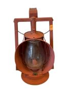 1900'S DIETZ ACME INSPECTOR RAILROA LAMP WITH CLEAR GLASS GLOBE