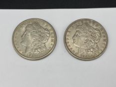 1921-S AND 1921-D U.S. MORGAN SILVER DOLLARS