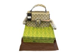MARKED GUCCI DIONYSUS MINI BEIGE GG MONOGRAM SHOULDER BAG