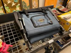 TWO QUEST STADIUM CHAIRS WITH PADDED SEATS