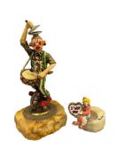 1990 AND 1992 RON LEE COLLECTIBLE CLOWN SCULPTURES, 