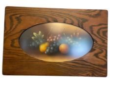 EDWARD SCROGGIE ORIGINAL PASTEL STILL LIFE FRUITS OF FRUITS EARLY 20TH CENTURY PAINTING