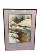 1987 ESTEBAN JALLE ORIGINAL WATERCOLOR ON PAPER