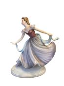 VINTAGE AUSTRIAN WIEN KERAMOS PORCELAIN BALLERINA FIGURE BY RENOWN ARTIST STEPHAN KAKON AUSTRIA