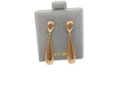 14K ROSE GOLD DROP EARRINGS