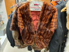 ALAMEDA LADIES BROWN MINK FUR STOLE