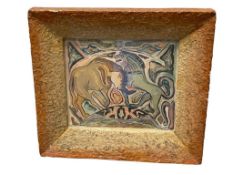 BELA KADAR HUNGARIAN AVANT GARDE ARTIST OF FIRST 20TH CENTURY ORIGINAL WATERCOLOR ON FIBRE BOARD