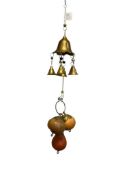 DECORATIVE BRASS INDOOR / OUTDOOR BELL WITH HANGING GOURDS