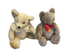 TWO VINTAGE STEIFF COLLECTIBLE LIMITED EDITION JOINTED TEDDY BEARS ONE IS SIGNED