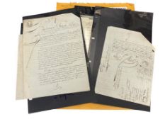 NAPOLENIC ERA EPHEMERA INCLUDING LETTERS, DOCUMENTS, FINANCIAL RECORDS, ETC DATING EARLY 1800'S