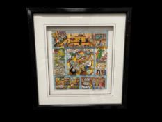 CHARLES FAZZINO AMERICAN POP ARTIST VIBRANT 3D LIMITED EDITION LAW ARTWORK 