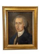 ANTIQUE PORTRAIT ON BOARD MASONIC PAINTING OF 
