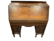 ANTIQUE NORTH-WESTERN BURLINGTON, IOWA DROP FRONT KNEEHOLE SECRETARY DESK