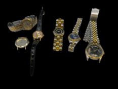 ASSORTED MEN'S AND LADIES' WRISTWATCHES INCLUDING SEIKO AND CITIZEN