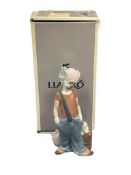 LLADRO FINE SPANISH PORCELAIN CLOWN FIGURINE DESTINATION BIG TOP NO. 06245 WITH ORIGINAL BOX